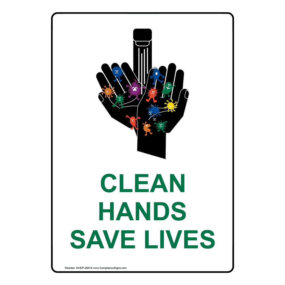 Clean Hands Save Lives During Covid-19 poster 